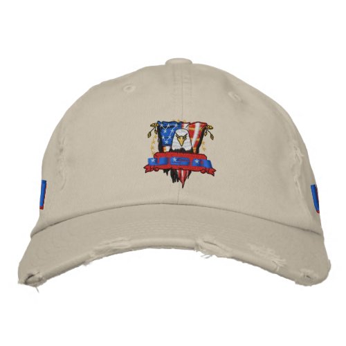 Patriotic Embroidery Embroidered Baseball Hat