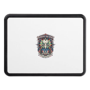 Patriotic End Of Days Eagle Skull Zombie Apocalyps Hitch Cover