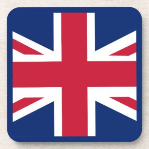 Patriotic English Flag Beverage Coaster