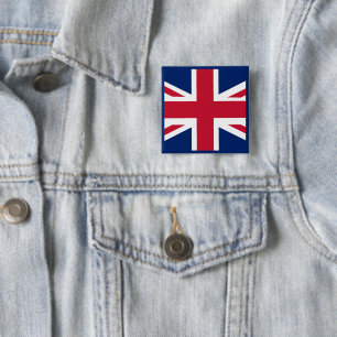 Patriotic English Flag Button
