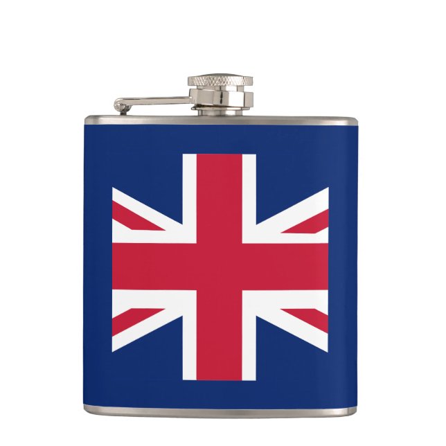 Patriotic English Flag Flask (Front)