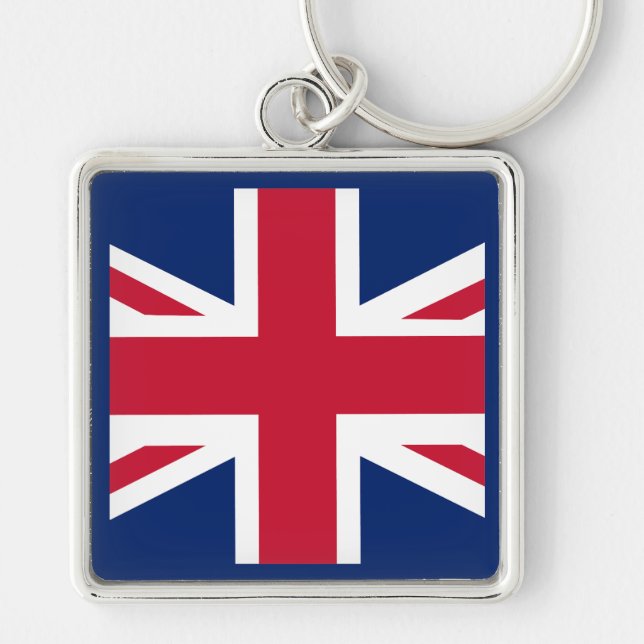 Patriotic English Flag Keychain (Front)