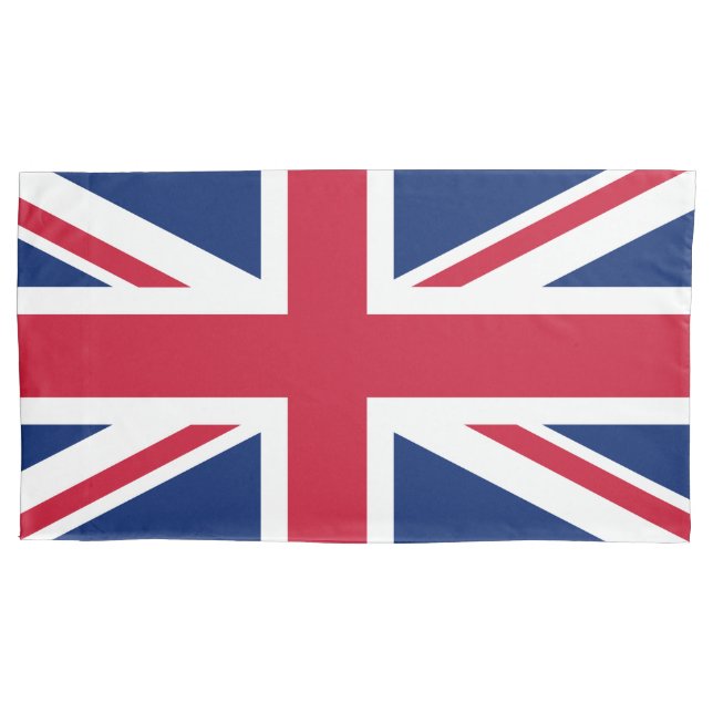 Patriotic English Flag Union Jack British Pillow Case (Front-Left)