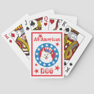Patriotic Eskie Poker Cards