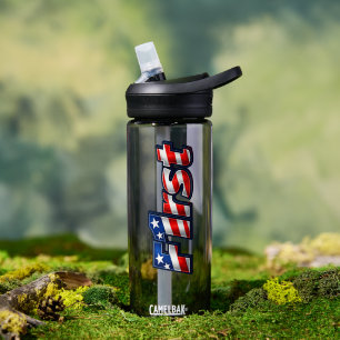 Patriotic F1rst Flag Design Water Bottle
