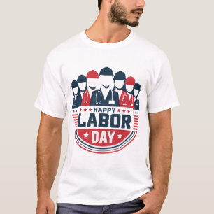 Patriotic Faceless Workers Labor Day T-Shirt 