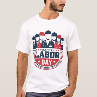 Patriotic Faceless Workers Labor Day T-Shirt