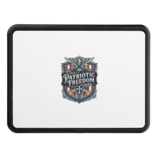 Patriotic Faith Family Freedom Vector Graphic Tee Hitch Cover