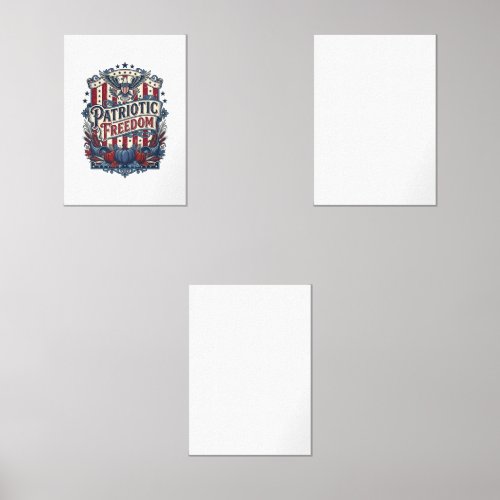 Patriotic Fall Harvest Vector Graphic Tee Wall Art Sets