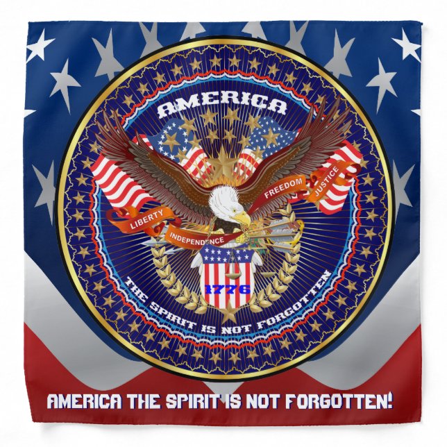Patriotic Family or Veteran Bandana (Front)