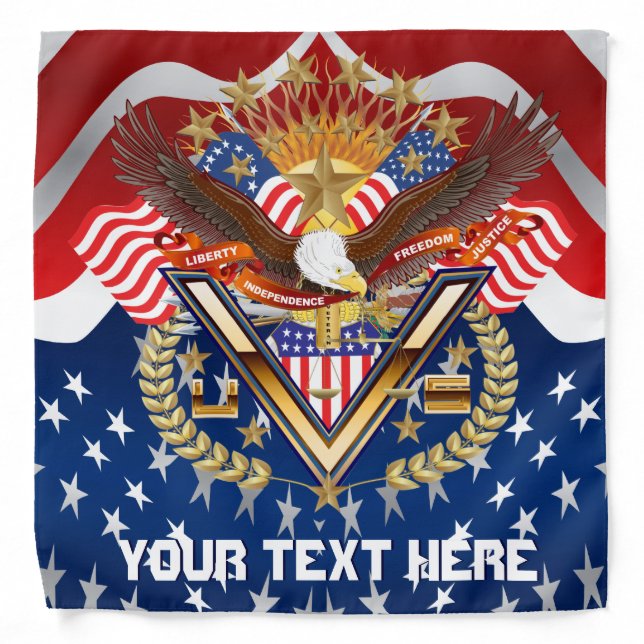 Patriotic Family-Veteran Bandana Full (Front)