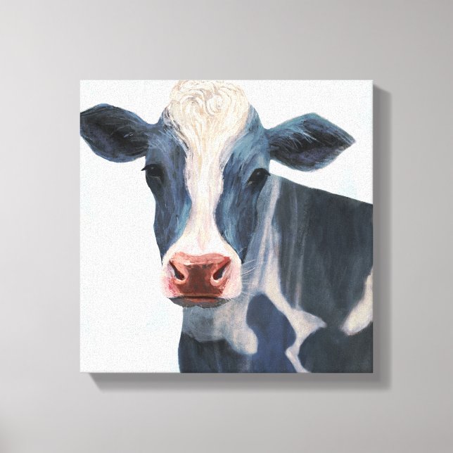 Patriotic Farm - Cow Canvas Print (Front)