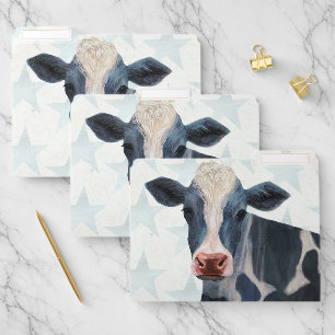Patriotic Farm - Cow File Folder