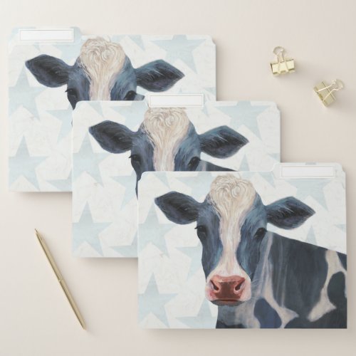 Patriotic Farm _ Cow File Folder