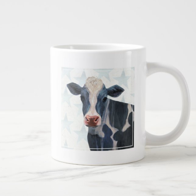 Patriotic Farm - Cow Giant Coffee Mug (Right)
