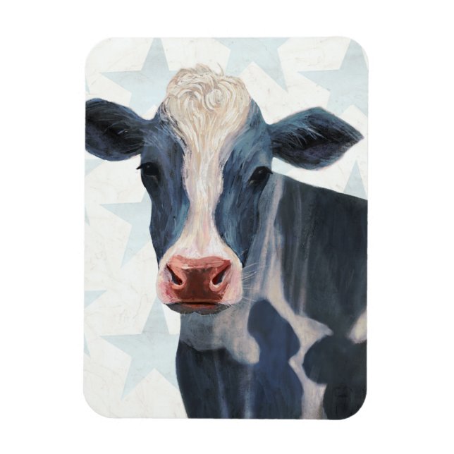 Patriotic Farm - Cow Magnet (Vertical)