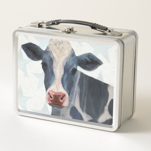 Patriotic Farm _ Cow Metal Lunch Box