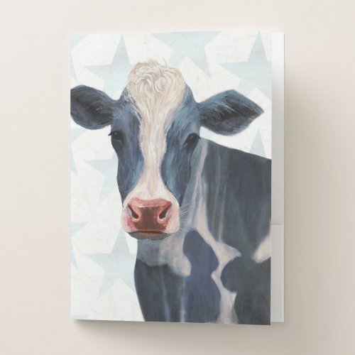 Patriotic Farm _ Cow Pocket Folder