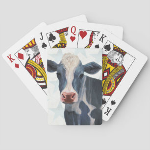 Patriotic Farm - Cow Poker Cards
