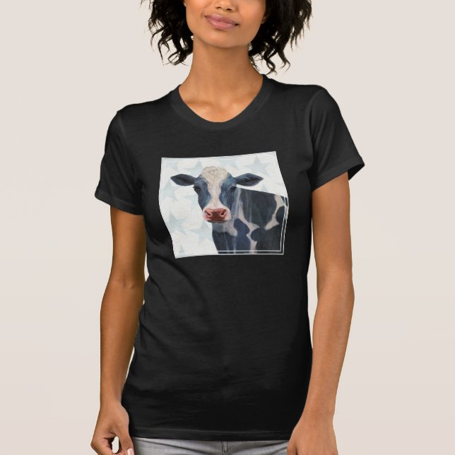 Patriotic Farm - Cow T-Shirt (Front)