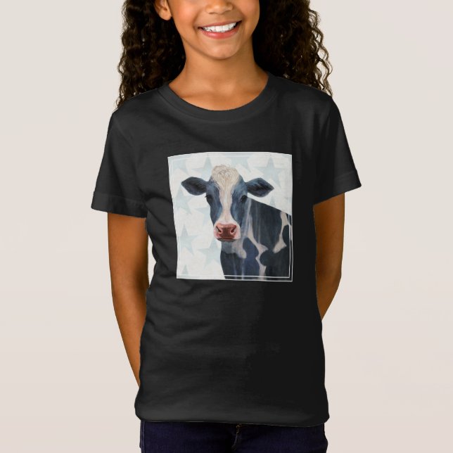 Patriotic Farm - Cow T-Shirt (Front)