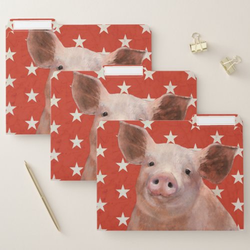 Patriotic Farm _ Pig File Folder