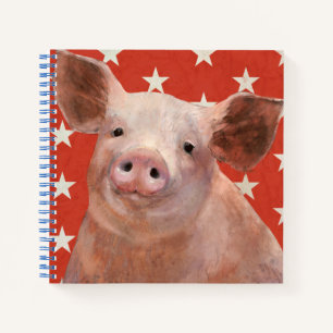 Patriotic Farm - Pig Notebook