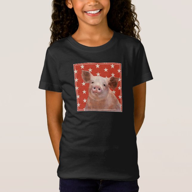 Patriotic Farm - Pig T-Shirt (Front)