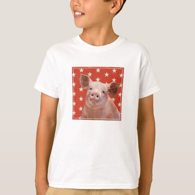 Patriotic Farm - Pig T-Shirt (Front)