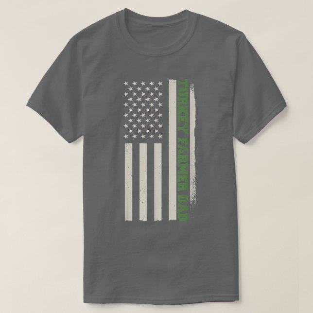 Patriotic Farming Farm Agriculture Turkey Farmer D T-Shirt (Design Front)