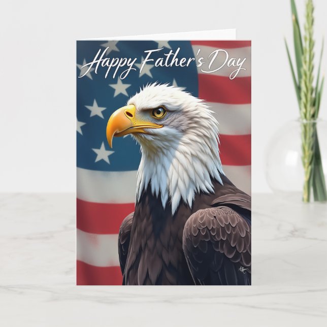 Patriotic Fathers Day Card (Front)