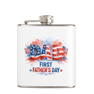 Patriotic Father's Day Flask