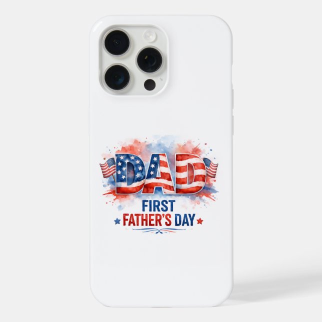 Patriotic Father's Day iPhone Case (Back)