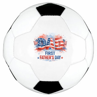 Patriotic Father's Day Soccer Ball