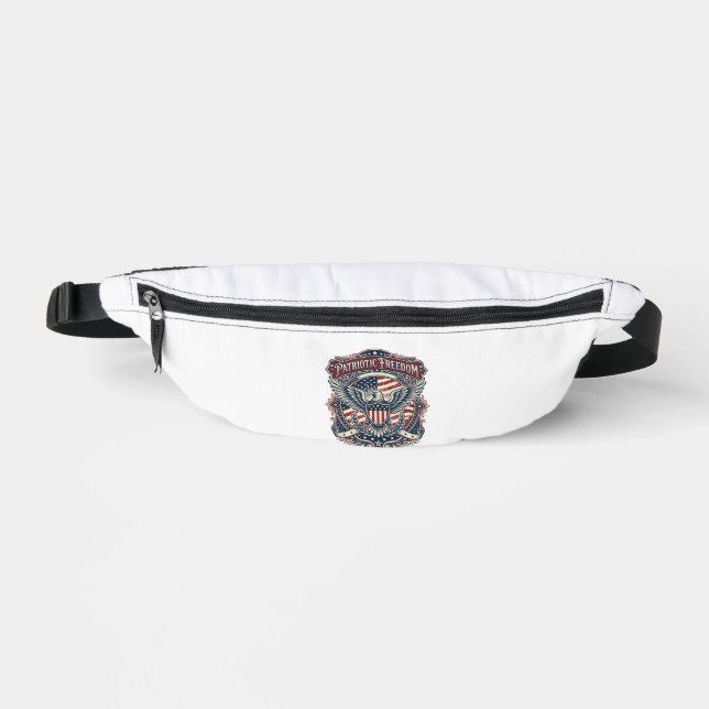 Patriotic Fathers Day Vector Graphic Tee Fanny Pack (Front)