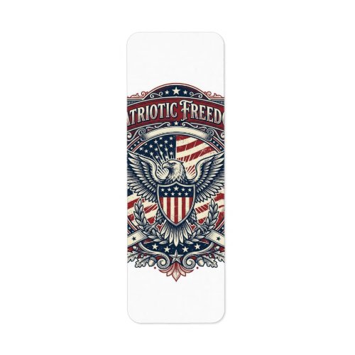 Patriotic Fathers Day Vector Graphic Tee Label