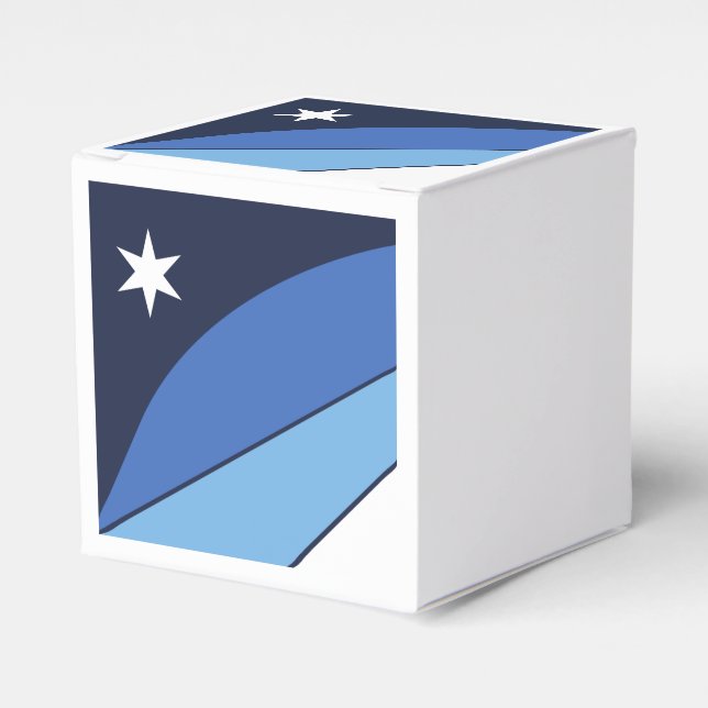 Patriotic favor box with Flag of Columbia (Front Side)