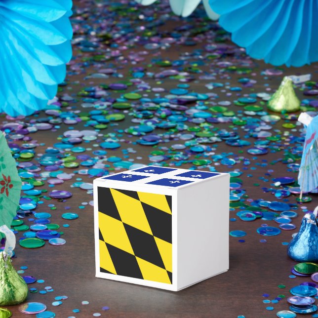 Patriotic favor box with Flag of Munich (Party)