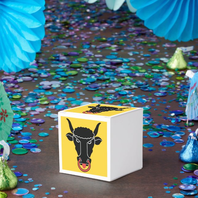 Patriotic favor box with Flag of Uri, Switzerland (Party)