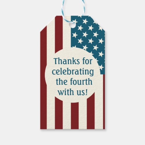 Patriotic Favor or Gift Tag_ Fourth of July Party Gift Tags