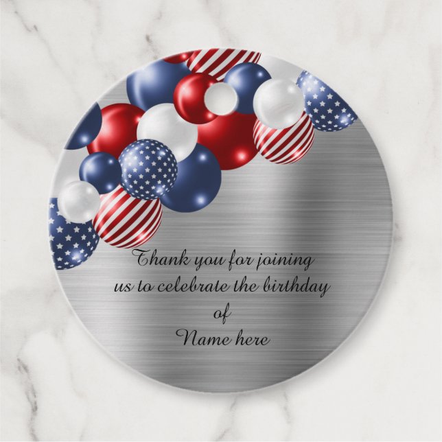 PATRIOTIC FAVOR TAG GREY (Front)