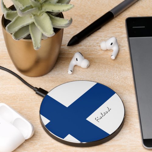 Patriotic Finland Charger Finnish Flag Wireless Charger