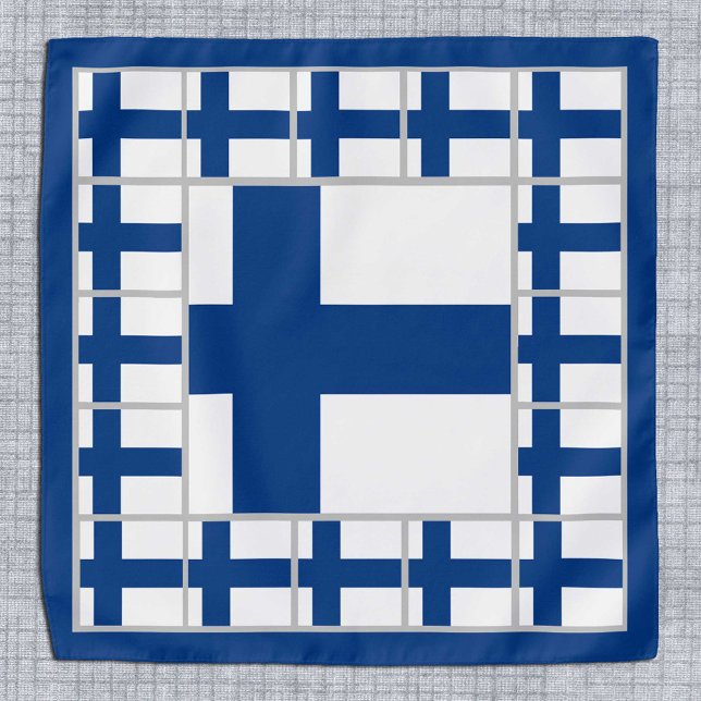 Patriotic Finnish Flag Bandana, fashion Finland Bandana (Creator Uploaded)