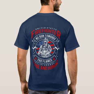 Patriotic Firefighter United States T-Shirt