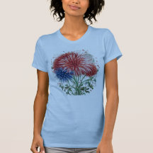 Patriotic Firework Flower Fourth of July Shirt