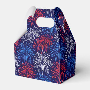 Patriotic Fireworks Favor Boxes