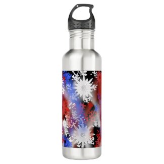 Patriotic Fireworks Water Bottle