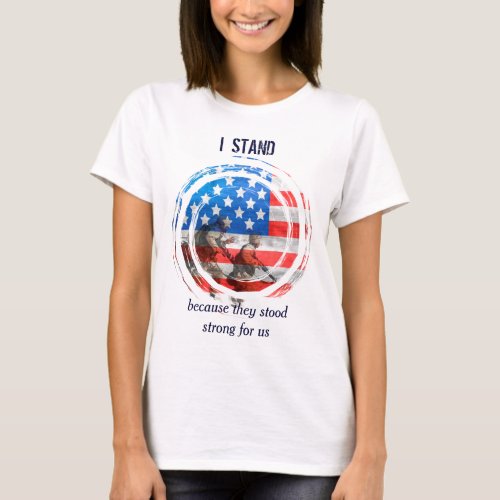 Patriotic Flag and Military T_Shirt