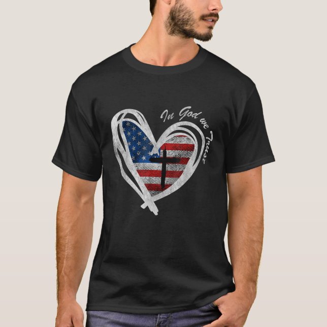 Patriotic Flag Christian T-Shirt (Front)