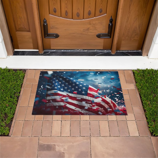 Patriotic Flag Doormat (Outdoor)